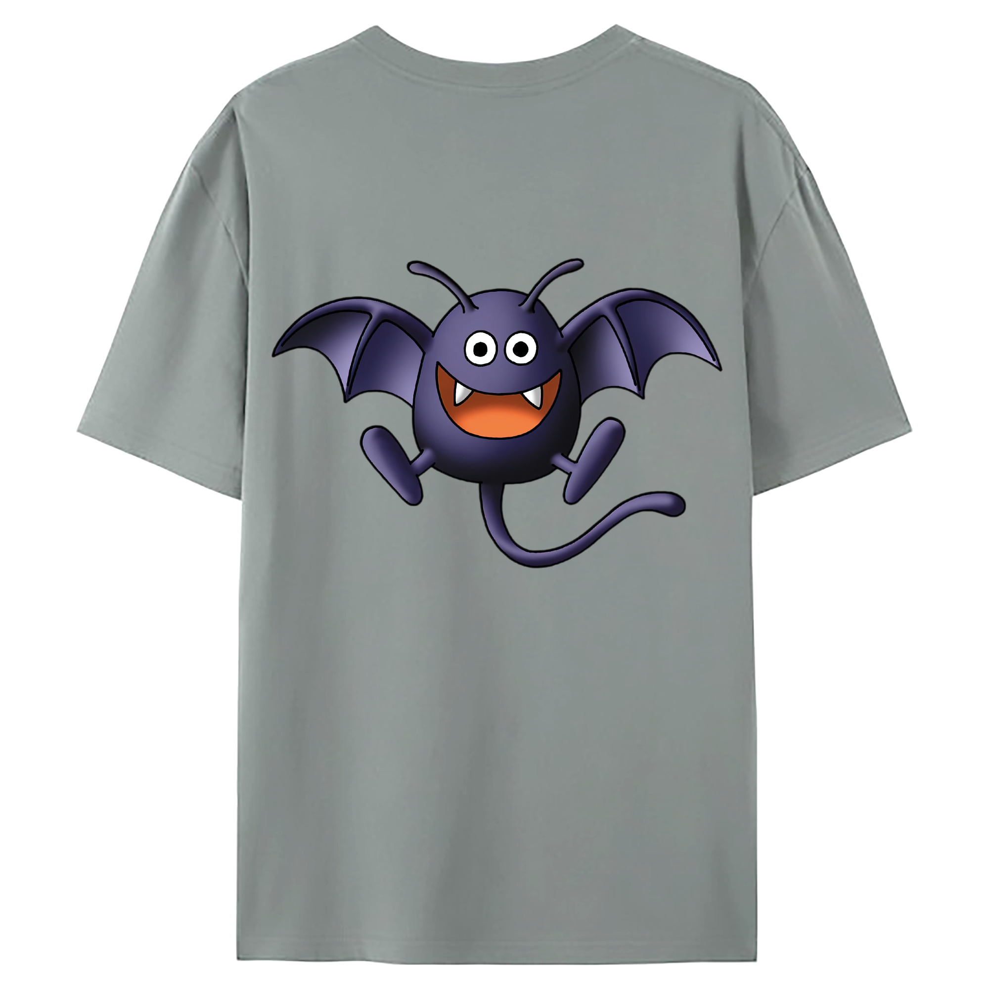 （画像用） ドラゴンクエスト Doragon Kuesuto Dragon Quest 綿100％ メンズ半袖Tシャツ（バックプリント） 通気性